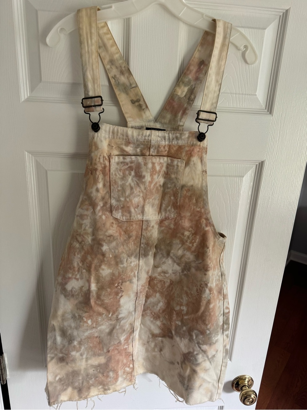 wild fable Light Beige Canvas Overall Dress